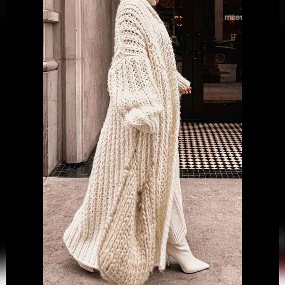 Loose Knitted Cardigan Women - Picture 5 of 8